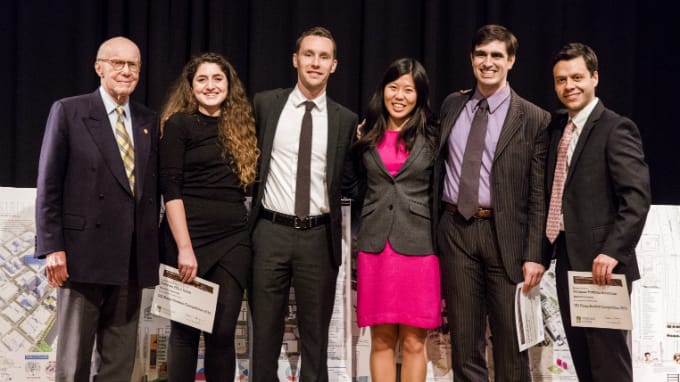 From left: Gerald Hines, Caroline Filice Smith, Chris Merritt, Stephany Lin, Jonathan Andrews and Benjamin Perdomo